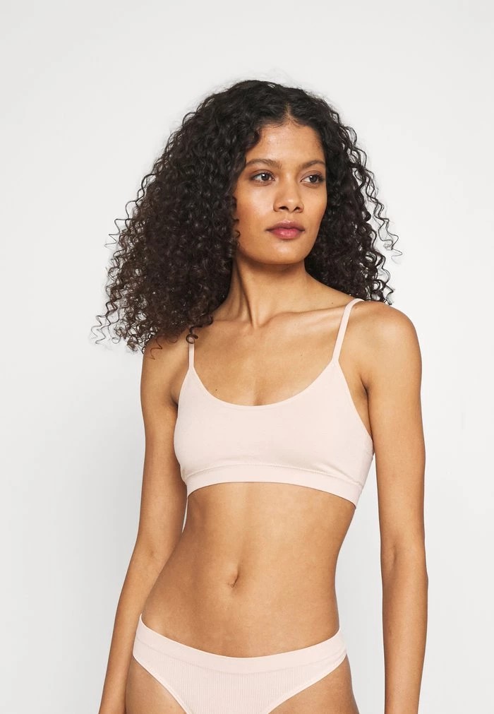 Soutien Gorge Sport ANNA FIELD Anna Field 2pp Seamless Crop Top Beige Femme | NED-7713835